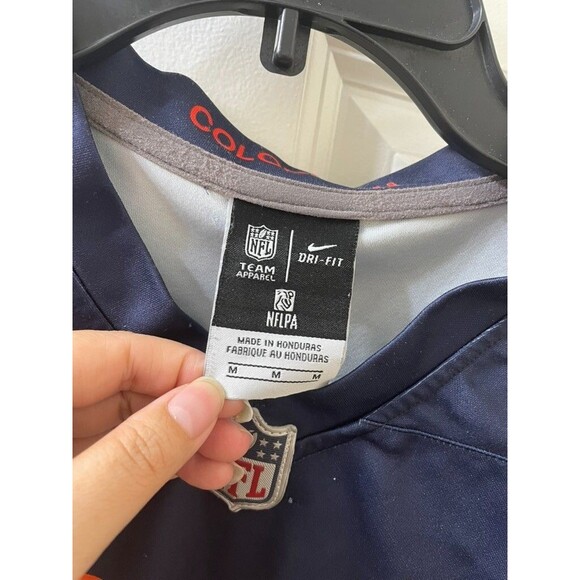 Nike Chicago Bears  Men's Jersey t shirt Navy Size M DEON BUSH #26 - Picture 6 of 8